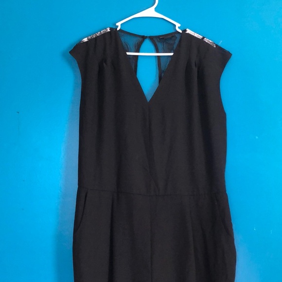 Metaphor Pants - Xl black lace romper